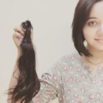 Chandra Lakshman Instagram – Chopped..Donated..Happy me..💟🎗️
#newme #hairforcancerwigs #positivevibes #pinkambassador #doingmybit
@whatawink