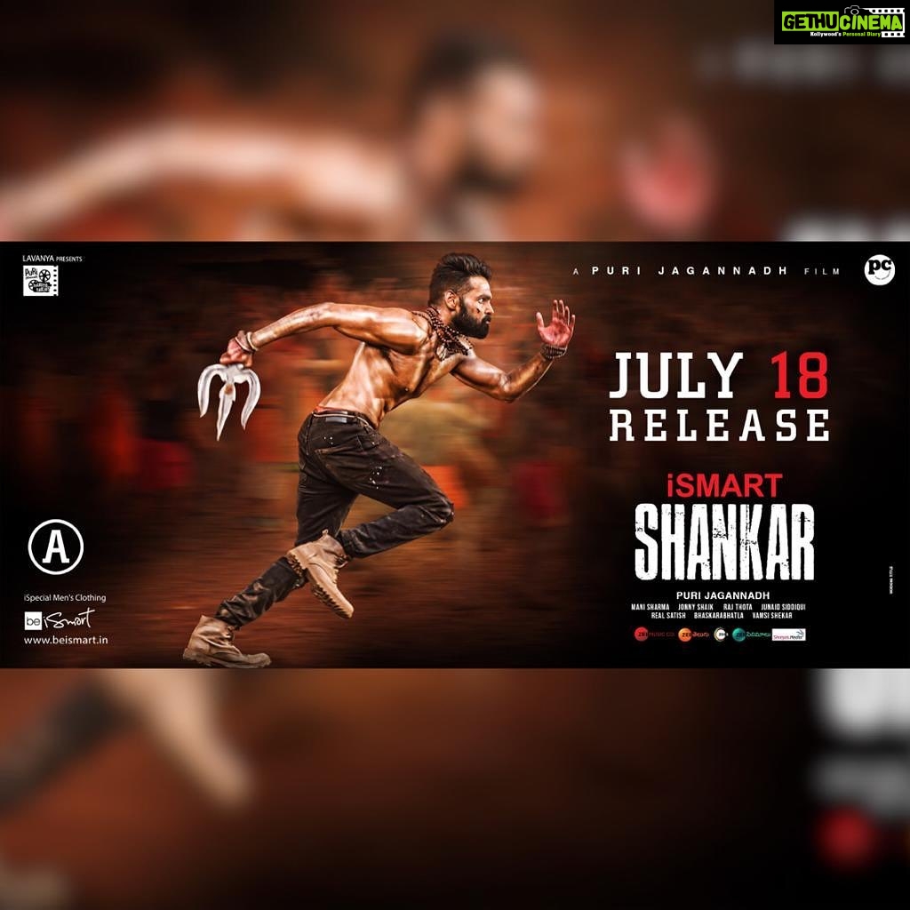 Charmy Kaur Instagram - Mass Redefined š„ 1 day to go! #IsmartShankar šŖš» #iSmartShankarOnJuly18th THURSDAY @purijagannadh @ram_pothineni @nabhanatesh @nidhhiagerwal @satyadevoffl @iamvishureddy #ManiSharma @PuriConnects #PCfilm