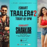 Charmy Kaur Instagram – ‪We have decided to show you all little more of #iSmartShankar!! ‬
‪🤩🤩🥳🥳🥰🥰‬ ‪#iSmartShankarTrailer2 at 5 PM Today!! ‬ ‪ 
@ram_pothineni @purijagannadh @charmmekaur @nidhhiagerwal @nabhanatesh @satyadevoffl @puriconnects #ManiSharma #PCfilm‬ ‪#iSmartShankarOnJuly18th‬