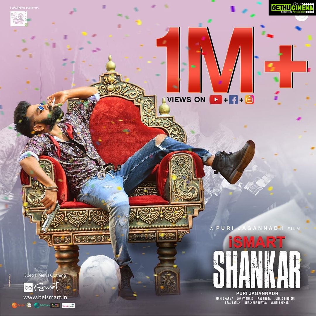 Charmy Kaur Instagram - Yaaaaaaassssssss #ismartshankartrailer nailing it ππ» #iSmartShankar @purijagannadh @ram_pothineni @charmmekaur @nabhanatesh @puriconnects @nidhhiagerwal @satyadevoffl #ManiSharma #iSmartShankarOnJuly18th