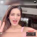 Charmy Kaur Instagram - It is going to be an amazing trailer says @nidhhiagerwal #iSmartShankar theatrical trailer releasing today at 5 PM @purijagannadh @ram_pothineni @nabhanatesh #ManiSharma @puriconnects #PCfilm @satyadevoffl #ismartshankarTrailer #iSmartShankarOnJuly18th