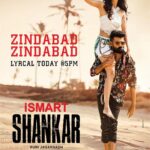 Charmy Kaur Instagram - #ZindabadZindabad second lyrical from #iSmartShankar at 5 PM today! 🎧♥️ Get ready for sum naughty romance 😜A #ManiSharma musical @ram_pothineni @purijagannadh @PuriConnects @nidhhiagerwal @nabhanatesh @poetbb #zeemusicsouth #PCFilm #IsmartShankarOnJuly12th