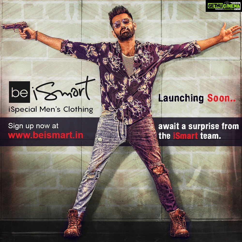 Charmy Kaur Instagram - Come on guys .. it’s ur turn to look #ismart 😉 log in now 😍 #BeIsmart men’s clothing coming soon 🥳 #PC @purijagannadh @charmmekaur @ram_pothineni @puriconnects @iamvishureddy