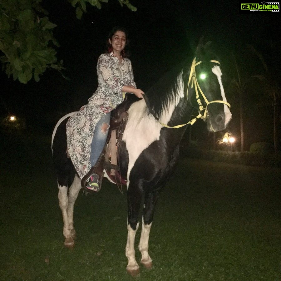 Charmy Kaur Instagram - #loveanimals #loveriding 😉 #fun 😍