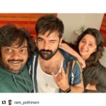 Charmy Kaur Instagram - Yaaaayyyyyyy .... it’s gonna be a feast from the beast 😉 @ram_pothineni @purijagannadh @puriconnects #PCfilm #Repost @ram_pothineni with @get_repost ・・・ When you’re bored playing the good guy...you meet this Bad Boy!! Finally!#RaPo17 with one of my all time fav Puri Jagan garu! Kicked about this BOLD WILD FILM! #Love -R.A.P.O Puri Connects
