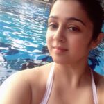 Charmy Kaur Instagram – Always a good idea to swim 🏊‍♀️ #poolbaby #swimmersbody #soaked  #nofilter #homepool