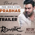 Charmy Kaur Instagram – Here’s a Video Glance of Team #Romantic 💖 with PAN INDIA 🌟 @actorprabhas from the Trailer Launch 🎥
►https://youtu.be/pyoDVY38mEw

Trailer ICYMI► https://youtu.be/KsZAJzsxbhE

@actorakashpuri @ketikasharma @meramyakrishnan 
#PuriJagannadh @charmmekaur 
@anil.paduri #SunilKashyap 
@vish_666 @junaid.editor  @jonnyshaikartdirector @uttejartiste @meesunaina @deviyyani @temper_vamsi @raviawana @nareshkancharana
@puriconnects #PCfilm @haashtagmedia @ursvamsishekar @shreyasgroup 
 
#RomanticOnOCT29th 💥