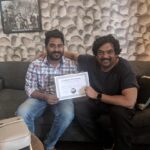 Charmy Kaur Instagram - Best employee of the month @manirajpadigomula 🤗 Keep making us proud mani 👍🏼 let’s c who is gonna achieve this next month 😜 @puriconnects #rocking 🤘🏻 @purijagannadh 😍❣️ Puri Connects