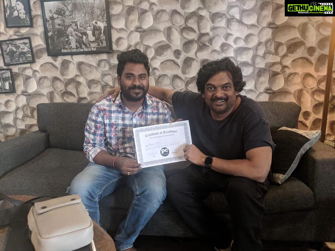 Charmy Kaur Instagram - Best employee of the month @manirajpadigomula π€ Keep making us proud mani ππΌ letβs c who is gonna achieve this next month π @puriconnects #rocking π€π» @purijagannadh πβ£οΈ Puri Connects