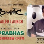 Charmy Kaur Instagram - The ‘Romantic’ Love Saga gets Bigger😎 #Romantic Trailer will be Launched by Pan India🌟 @actorprabhas 🤘Tomorrow at 4 PM ⏳ Stay Tuned ❤️ @actorakashpuri @ketikasharma @meramyakrishnan #PuriJagannadh #SunilKashyap @anil.paduri @vish_666 @junaid.editor  @jonnyshaikartdirector @uttejartiste @meesunaina @deviyyani @temper_vamsi @raviawana @nareshkancharana @puriconnects #PCfilm @haashtagmedia @ursvamsishekar @shreyasgroup #RomanticOnOCT29th 💥