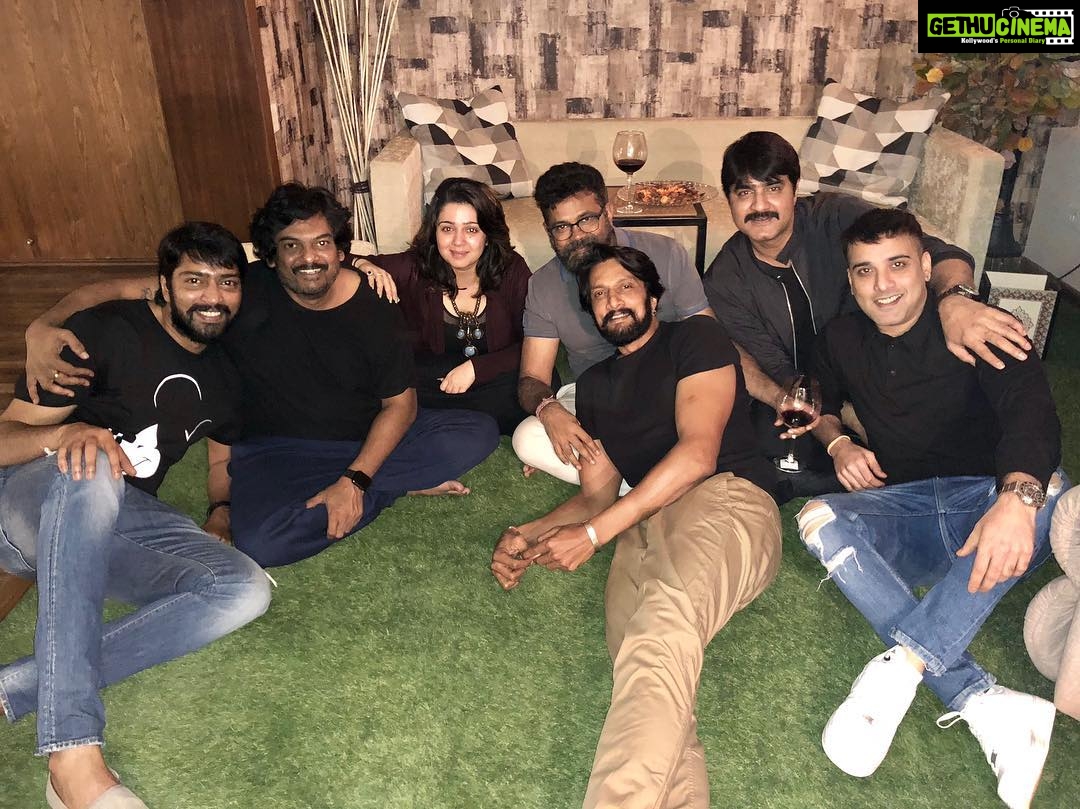 Charmy Kaur Instagram - Night night ... #fun #night .. #film #industry #togetherness ❣️ Hyderabad