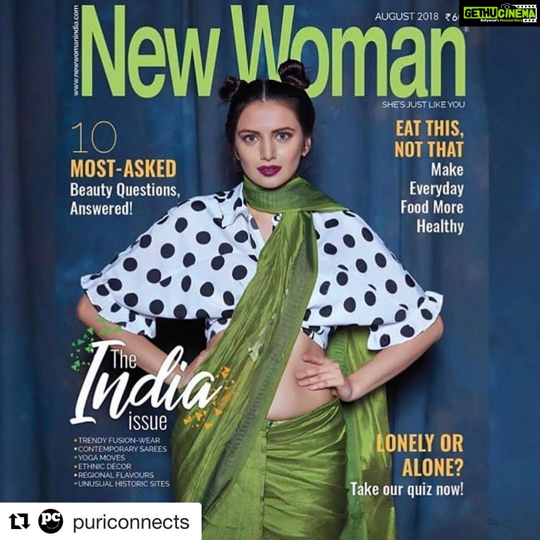 Charmy Kaur Instagram - Auwsum ππ»ππ» #Repost @puriconnects with @get_repost γ»γ»γ» #PcGirl @lekhaprajapati on the cover page of @Newwomenindia #AugustEdition π€. #YouGoGirl βπ»βπ» #coverpage #photoshoot #PicOftheday