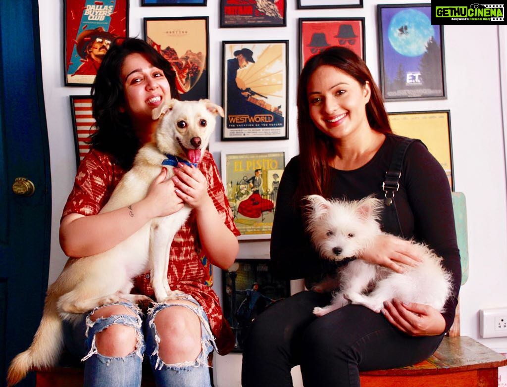 Charmy Kaur Instagram - It was so much fun catching up with u babe @nikesha.patel 😍😍😘😘😘 .. it’s been ages .. n yes , #Darling , #Item n #Mithu , they miss u already #bestfriendsforever #Bff #friendsforever❤️ #missu