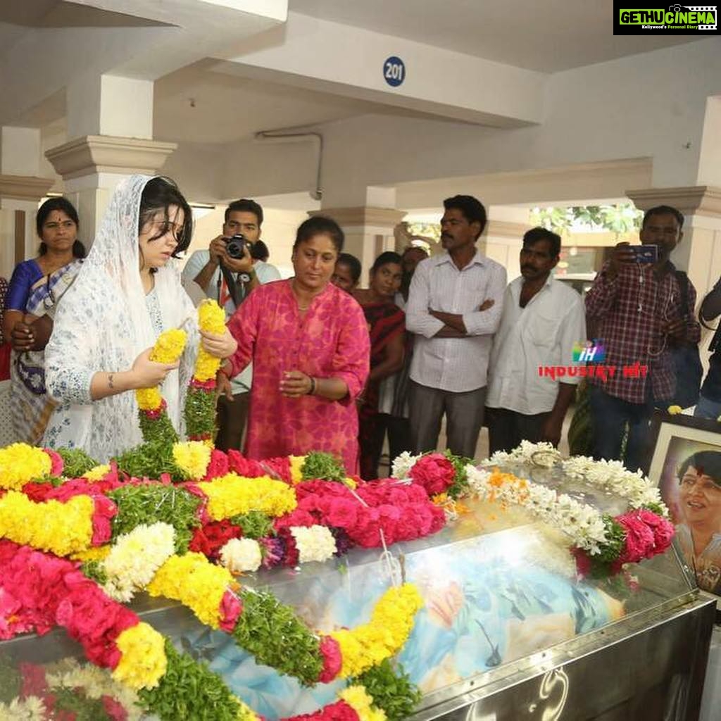 Charmy Kaur Instagram - #rip B Jaya garu .. @baraju_superhit May u n ur family gets strength