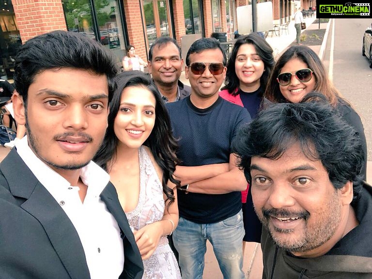 Charmy Kaur Instagram - N we r ready 🤗🤗 #premier #mehbooba #NewJersey @purijagannadh @actorakashpuri @amitaravikumar @iamnehashetty 🤗
