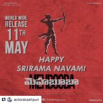 Charmy Kaur Instagram – #Repost @actorakashpuri with @get_repost
・・・
Team #Mehbooba wishing everyone a Happy Sri Ram Navami. Blessings of Sri Ram always be with you. #MehboobaOnMay11th #sriramanavami