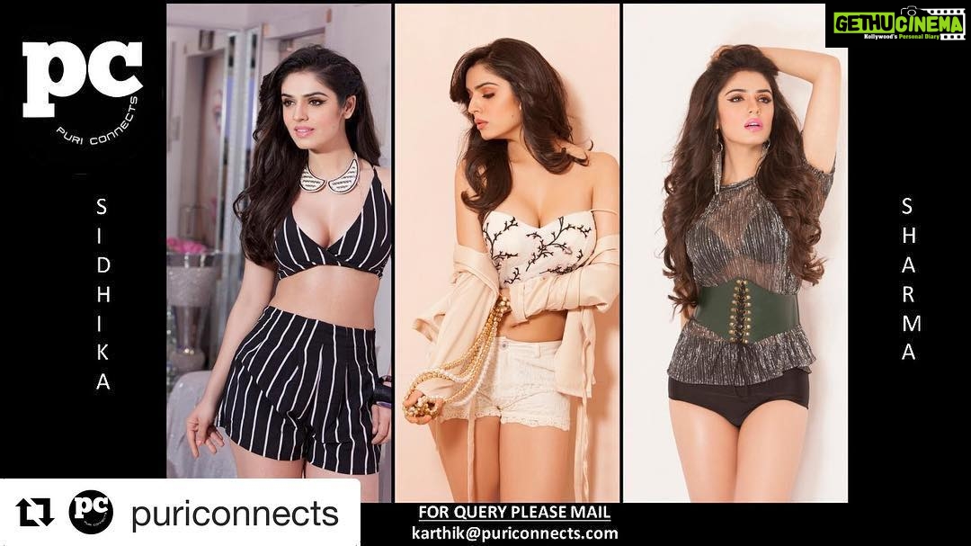 Charmy Kaur Instagram - Welcome on board darling 😘#Repost @puriconnects with @get_repost ・・・ Here u go 😍 new talent in town 😍 #PCgirl #actress #young #beautiful #amazingdancer @sidhikasharma