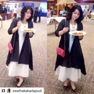 Charmy Kaur Instagram - Thank u soooo much 😘😘😘#Repost @swethakakarlapudi with @get_repost ・・・ CHARMing charmi😍# knock out in Black n White @charmmekaur @storeanonym 👗 n jewellery @louisvuitton shoes 👠 @dior bag @Times food awards# styled by swetha kakarlapudi HITEC City