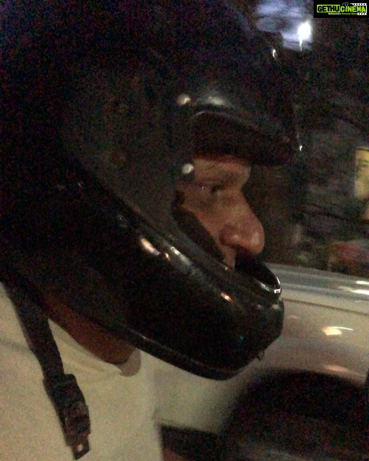 Charmy Kaur Instagram - Bike ride on the streets of Hyd 😁😁😁 with mera beta Sreedhar 😁😁😁 Haydrabad