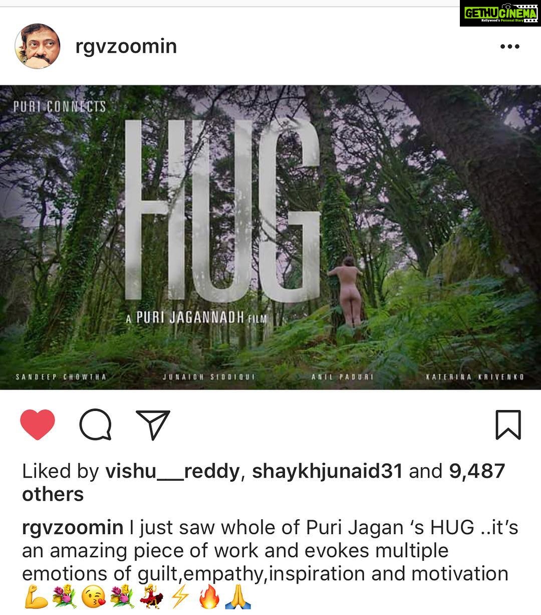 Charmy Kaur Instagram - Thank u sooooo much @rgvzoomin ππΌππΌππΌ #HUG #PCfilm @purijagannadh @puriconnects Releasing on 31st dec 2017 at 10 am π