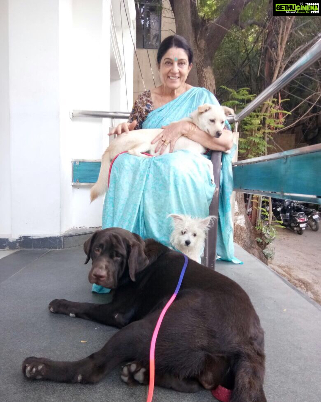 Charmy Kaur Instagram - βͺThank u mommy for taking such good care of my babies while I m away for #Mehbooba βs shoot ππ luv uuuuuuuu πππ miss u all.β€οΈβ€οΈβ¬