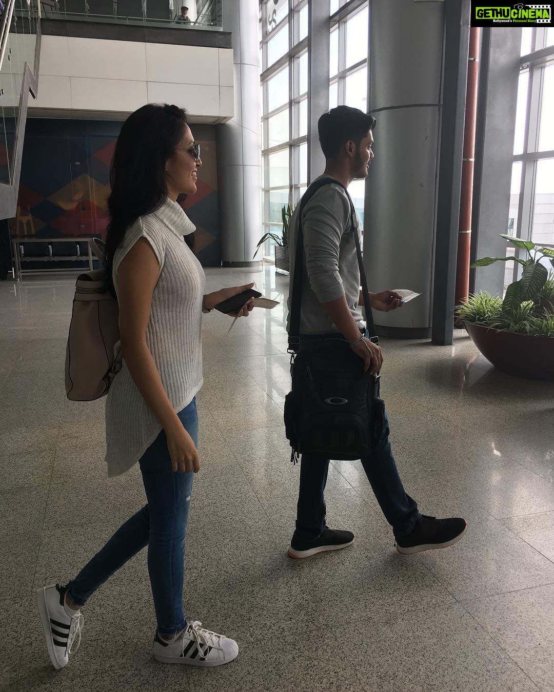 Charmy Kaur Instagram - Walking towards their dreams ❤️ @actorakashpuri @iamnehashetty for #Mehbooba Shoot .. @PuriConnects @purijagannadh #PCfilm @thefilmmehbooba