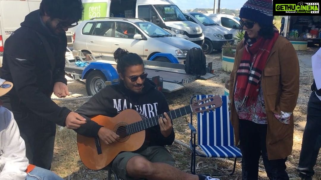 Charmy Kaur Instagram - #Sunday #shoot #mood #portugal #OurBobmarley #onsets #portugal #NBK101 #BhavyaCreations @purijagannadh @musskansethi9 @kyradutt @shriya_saran1109 @puriconnects #PC