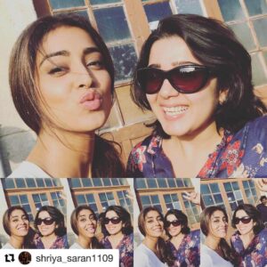 Charmy Kaur Instagram - He he heeeee 😁😁😁😘😘😘 #Repost @shriya_saran1109 (@get_repost) ・・・ With this pretty lady in #PORTUGAL
