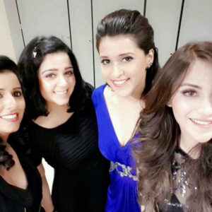 Charmy Kaur Instagram - With my #PCgirls last nite @ #RogueTrailerLaunch 1St event by @PuriConnects 🙌🏻 Speacil thanks to our #PCteam 💪🏻 Great show guys 👏🏻 @angelakrislinzki @memannaraworld @shraavyareddy