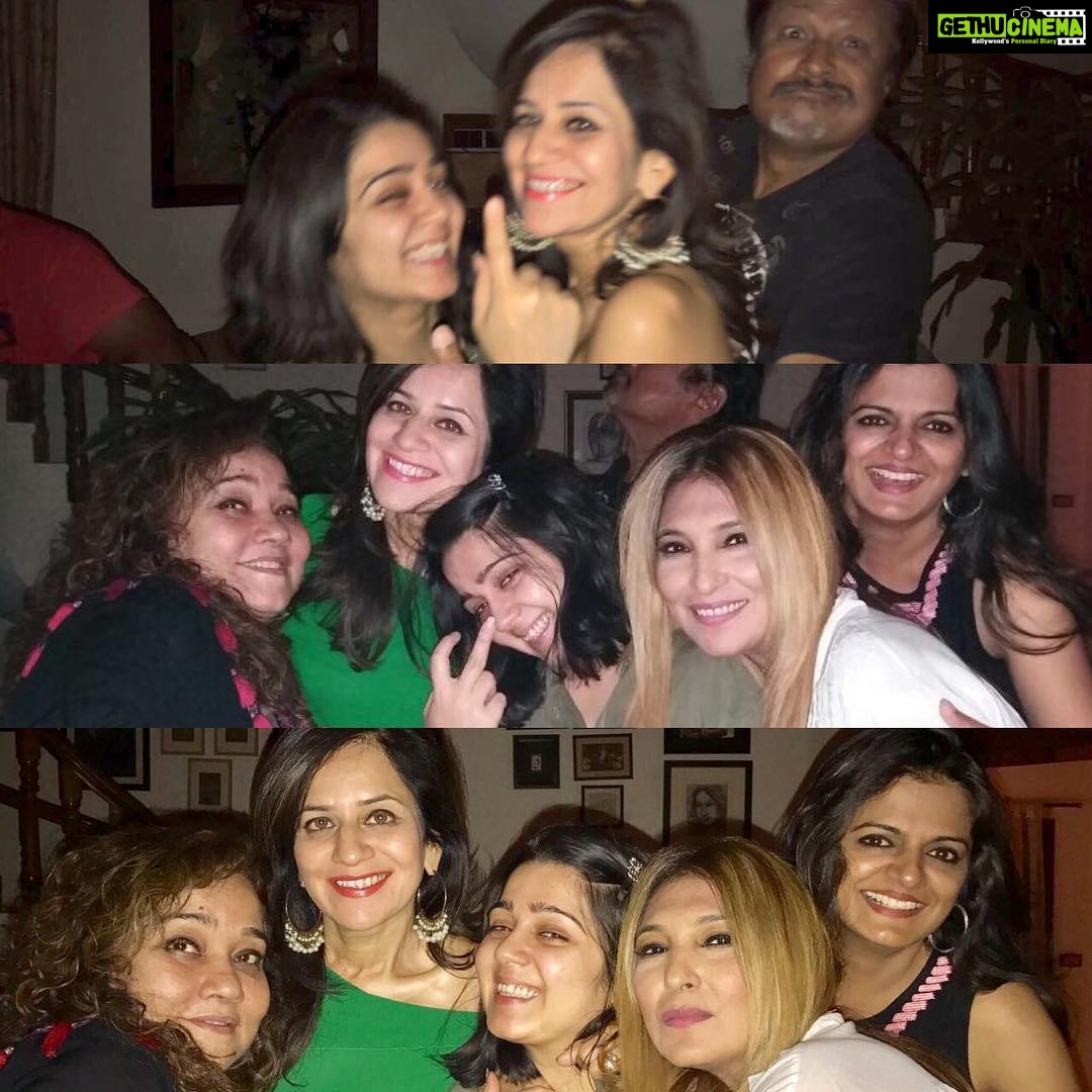 Charmy Kaur Instagram - Maaaaaad nite with my girls 😈😈😈😈 n the man in between us 🙄 miss u @dudette583 😛😛👻👻