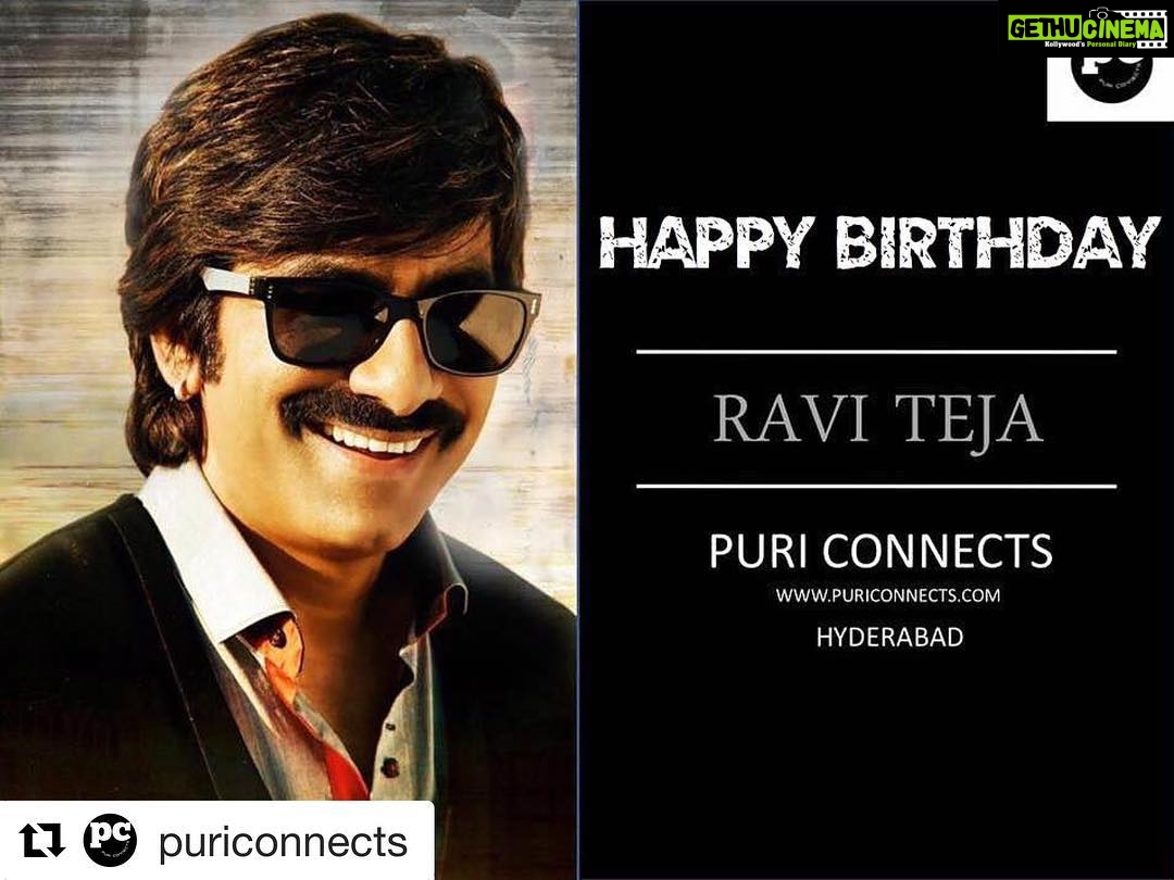 Charmy Kaur Instagram - Happy Bday masssss maharaj 🙌🏻💪🏻#Repost @puriconnects with @repostapp ・・・ Wishing our pride of #PuriConnects a very happy Bday #HappyBirthdayRaviTeja 