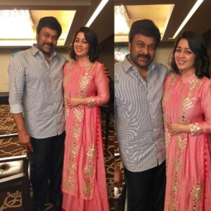 Charmy Kaur Instagram - ‪With the man 😍#chiru150 #success ‬