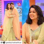 Charmy Kaur Instagram - #Repost @geetikachadhaofficial with @repostapp ・・・ @charmmekaur spelling elegance in this beautiful traditional look for #MemuSaitham day 2! Outfit - @bhumikagrover Jewellery - @gbtbetrue #pastels #sparkling #elegance #truebeauty #styledbygeetika