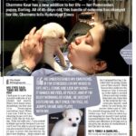 Charmy Kaur Instagram - Thanks @timesofindia 😍 this 1 is a real special 1 😍 #Darling #puppylove