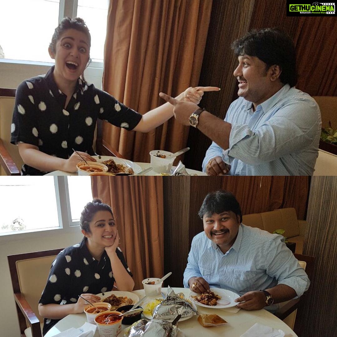 Charmy Kaur Instagram - N he @swapboy was the culprit behind this lunch attack ππ #BigC rocks ππΌππΌ