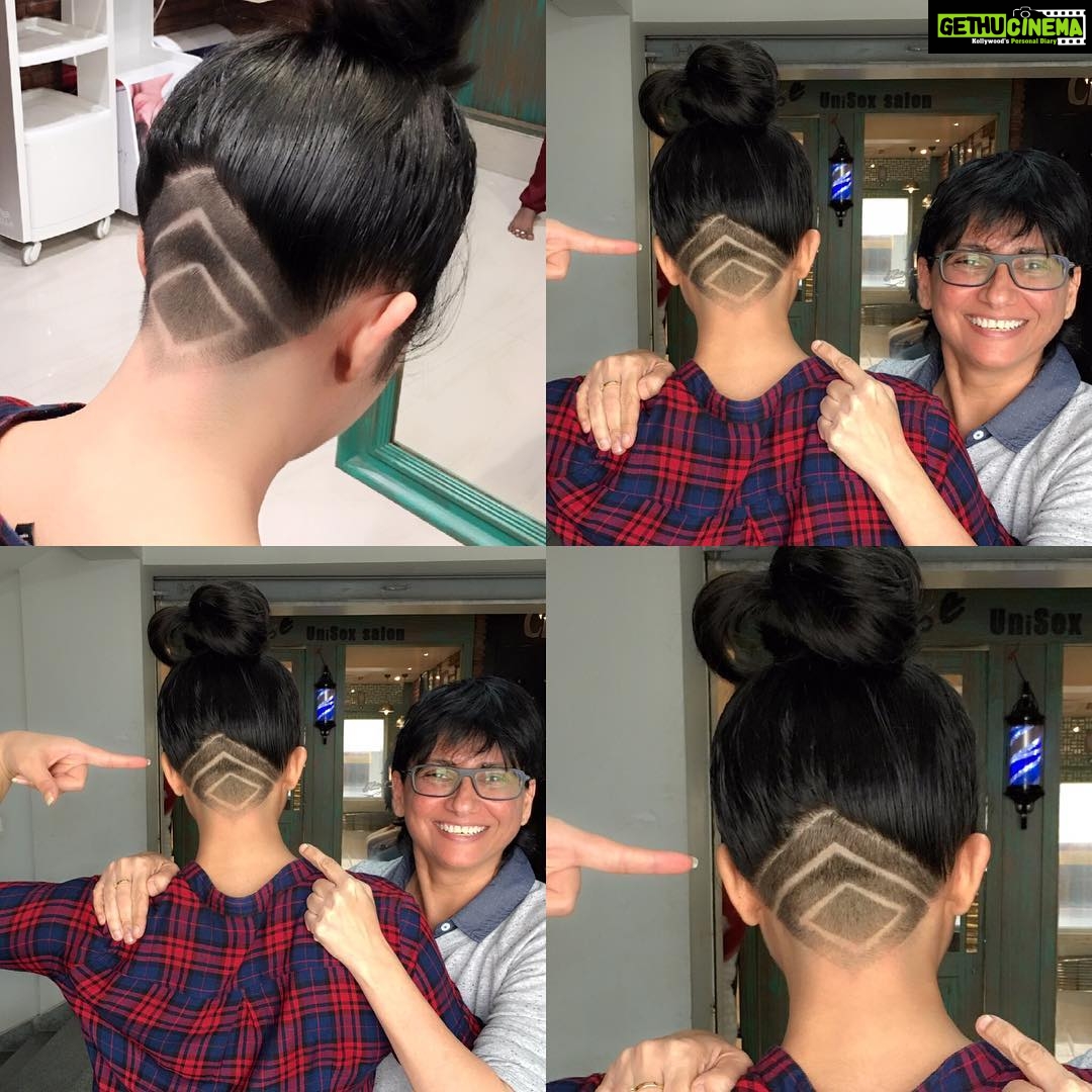 Charmy Kaur Instagram - 😁#undercut #DezineNumber2 #HairTatooing #Freedom #Liberation #Madness #CrazyMe #Fun 💃🏻