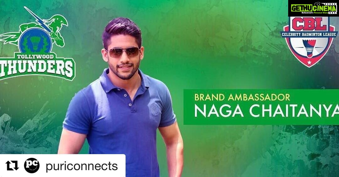 Charmy Kaur Instagram - #Repost @puriconnects with @repostapp 💃🏻👌🏻🏸 ・・・ Happy to have #chaitanyaakkineni as brand ambassador for #CBL @cblindia hit it 💪🏻 #puriconnects 's talent