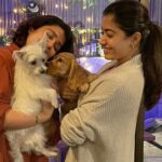 Charmy Kaur Instagram – When AURA meets ITEM 🥰
Congratulations to new mom @rashmika_mandanna , your baby is the most adorable angel 😘😘😘😘
N yes , welcome to aamchi mumbai 😛
#pets #petmom 🥰