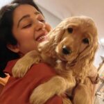 Charmy Kaur Instagram - When AURA meets ITEM 🥰 Congratulations to new mom @rashmika_mandanna , your baby is the most adorable angel 😘😘😘😘 N yes , welcome to aamchi mumbai 😛 #pets #petmom 🥰