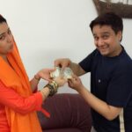 Charmy Kaur Instagram - : Happyyyyyyy raksha bandhan 😛😛 This is d only day he behaves like my BIG BRO (which he is actually 🙈) 😛😂