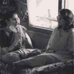 Charmy Kaur Instagram – Chilling with my favourite @meramyakrishnan on sets of #LIGER .. 
guess wat r we discussing ?? 😉