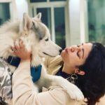 Charmy Kaur Instagram - Moments with STORM 😍 Toooooo cute to handle , just like @thedeverakonda and @ananddeverakonda ❤️❤️