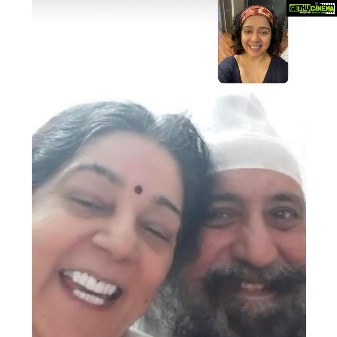 Charmy Kaur Instagram - My heart fills with joy seeing my parents fighting #coronavirus battle with soooo much strength .. million dollar smiles 😘😘 🧿🧿🧿🧿🧿🧿🧿🧿🧿