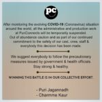 Charmy Kaur Instagram - ‪Winning this battle is in our collective effort .‬ ‪.‬ ‪. @purijagannadh ‪ @PuriConnects #CoronavirusOutbreak #covid_19