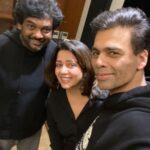 Charmy Kaur Instagram - Coolest partners to be with 😎 @karanjohar @purijagannadh 😍❣️ .. @thedeverakonda @dharmamovies @apoorva1972 @puriconnects #PCfilm #VD10 #PJ37