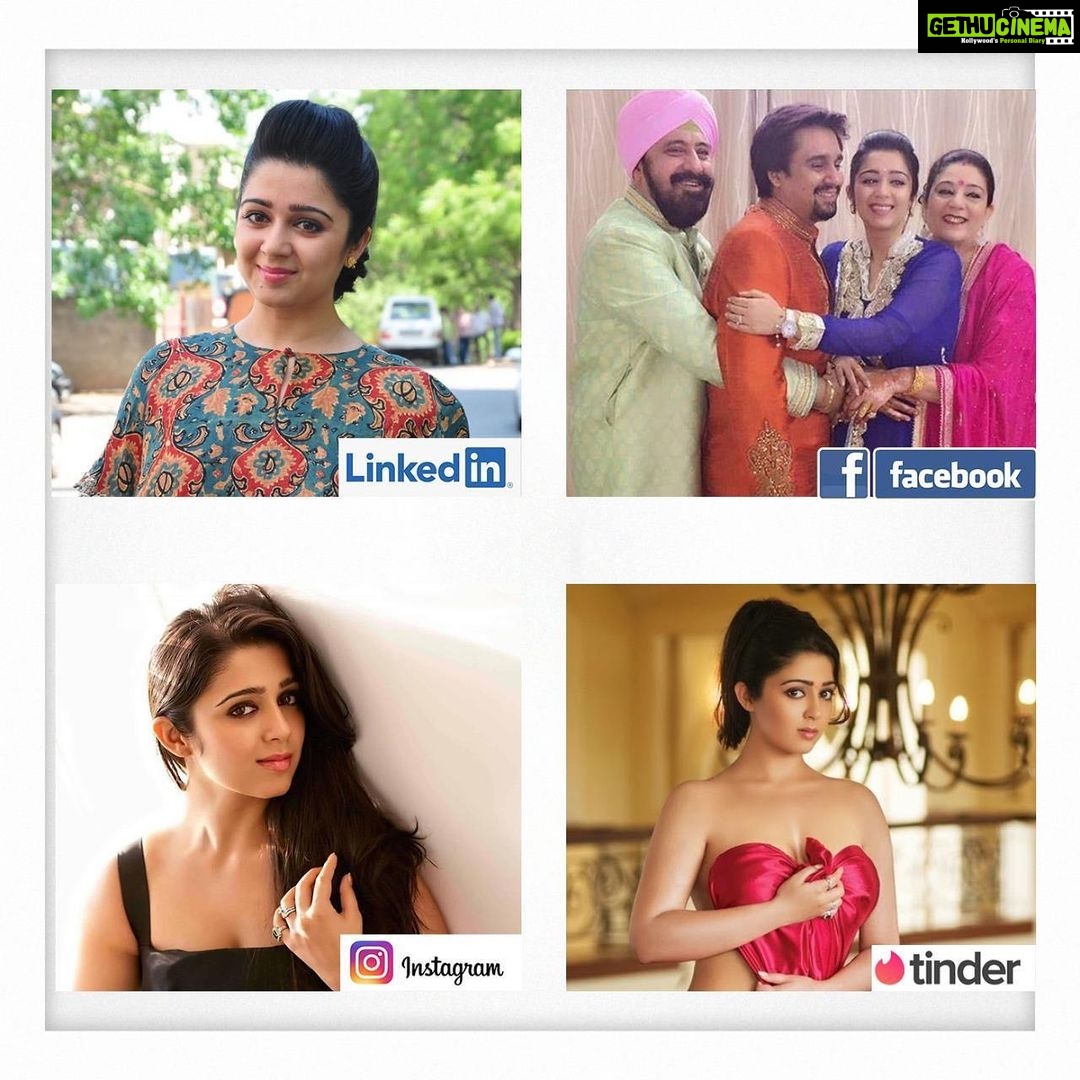 Charmy Kaur Instagram - Main ek chaaar ke barabar hoon 😉 #linkedinfacebookinstagramtinder #dollyparton #challenge #dollypartonchallenge #trending