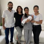 Charmy Kaur Instagram - Our childhood gang has a new addition 😁😁😁 @adishetty10 @ananyashetty @ashishetty15 #babygirl 😘 #visiting #hometown #vasai #mumbai Vasai
