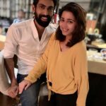 Charmy Kaur Instagram - Visitor in mumbai @ranadaggubati glowing bright 🤗 Bundle of knowledge 👻 #earlydinner #aboutlastnight 👻