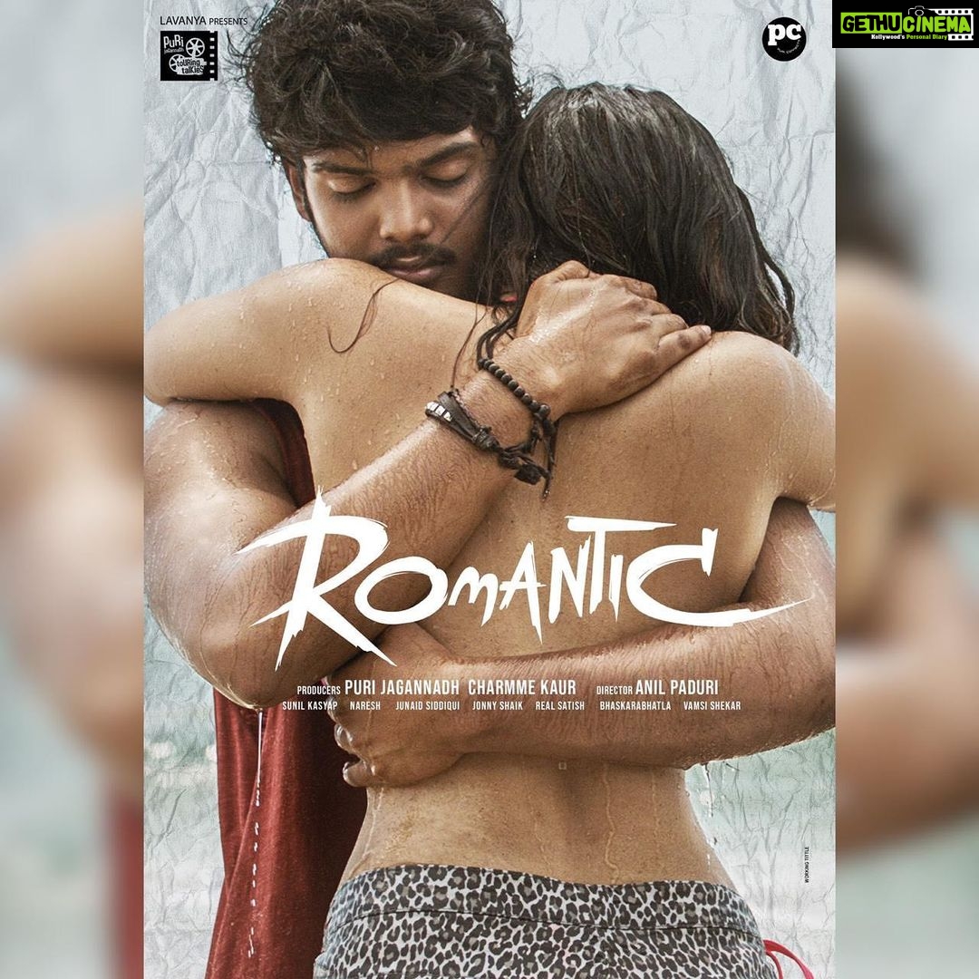 Charmy Kaur Instagram - Romance is always intense 💏💕 and here is #ROMANTIC First Look Starring @ActorAkashPuri and @ketikasharma A @purijagannadh @charmmekaur Production Directed by @anil.paduri @PuriConnects #PCfilm 🤗
