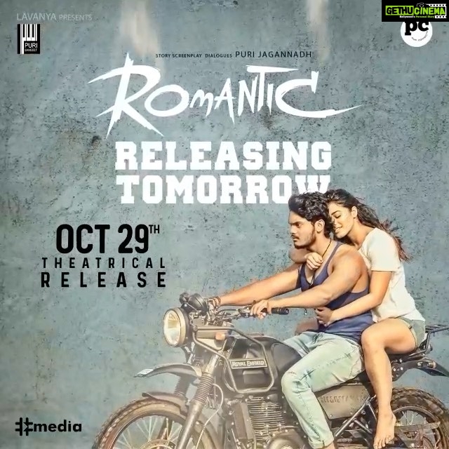 Charmy Kaur Instagram - Pour in all your Love & Affection on #Romantic 💖 Releasing Tomorrow in Theatres 🤩🍿 Book Your Tickets Now 🎟️ 👉https://bit.ly/RomanticBMS 👉https://bit.ly/RomanticPaytm @actorakashpuri @ketikasharma @meramyakrishnan #PuriJagannadh @charmmekaur @anil.paduri @sunilkashyapwav @vish_666 @junaid.editor @jonnyshaikartdirector @uttejartiste @meesunaina @deviyyani @temper_vamsi @raviawana @nareshkancharana @puriconnects #PCfilm @haashtagmedia @ursvamsishekar #RomanticOnOCT29th